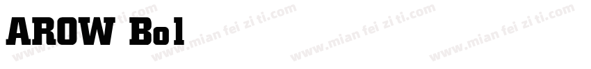 AROW Bold字体转换